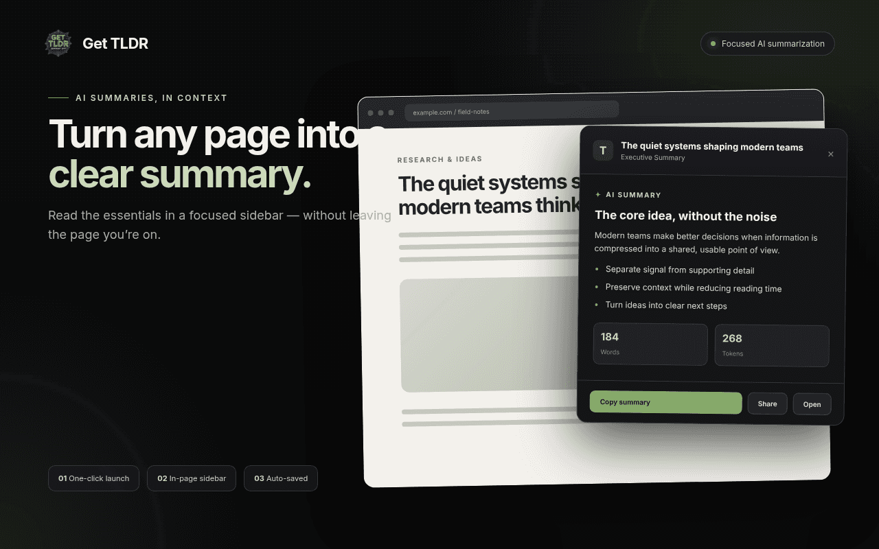 Read the page without reading the page