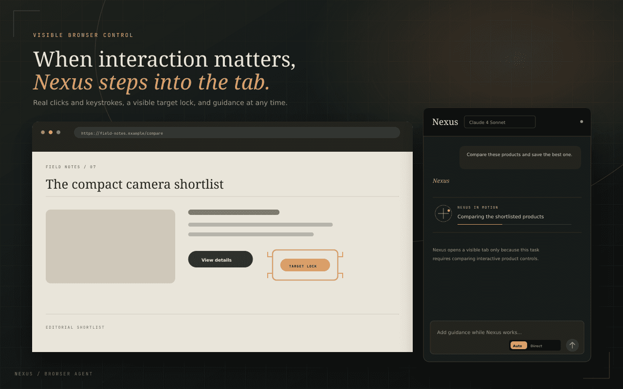 Redirect the work without starting over
