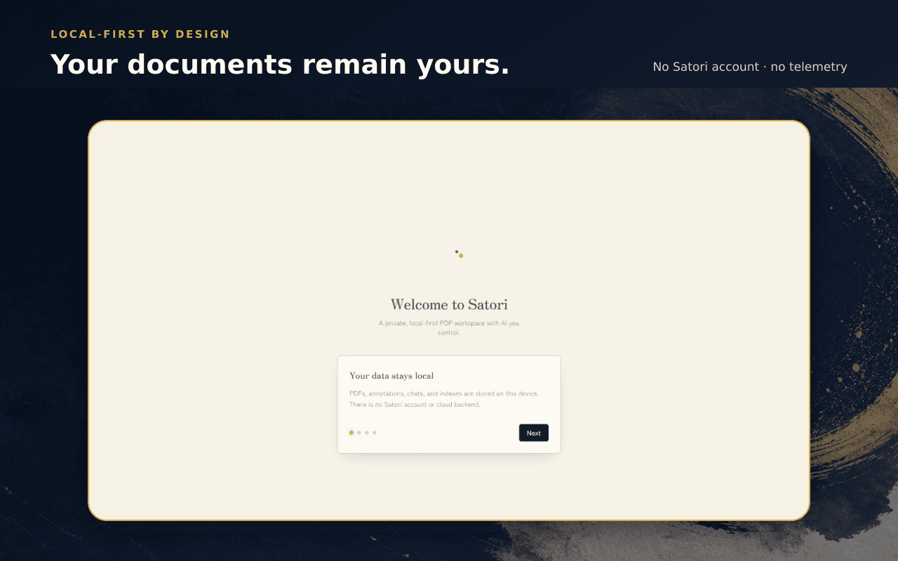 Your documents stay yours